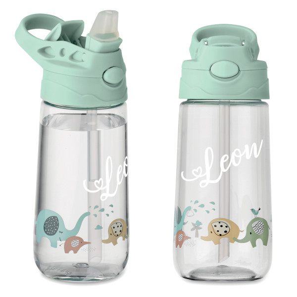 Kinderwasserflasche „Kleine Elefanten“ mit Ihrem Wunschnamen (450ml) Kinderwasserflasche „Kleine Elefanten“ mit Ihrem Wunschnamen (450ml)