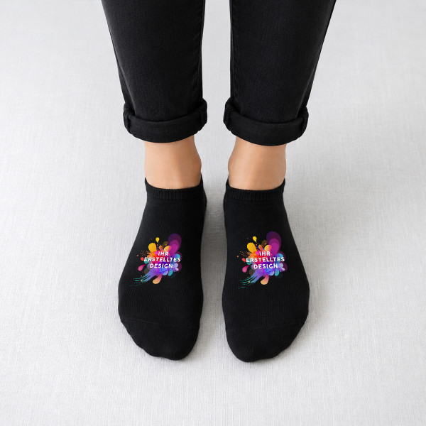 Kurze Damensocken mit Ihrem individuellen Design