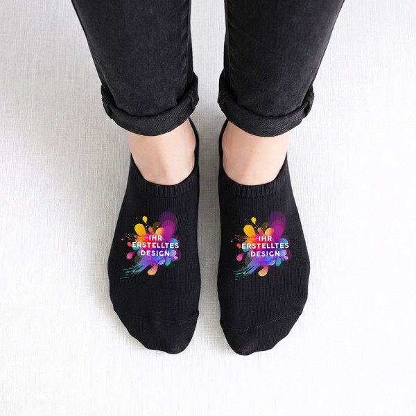 Kurze Damensocken mit Ihrem individuellen Design