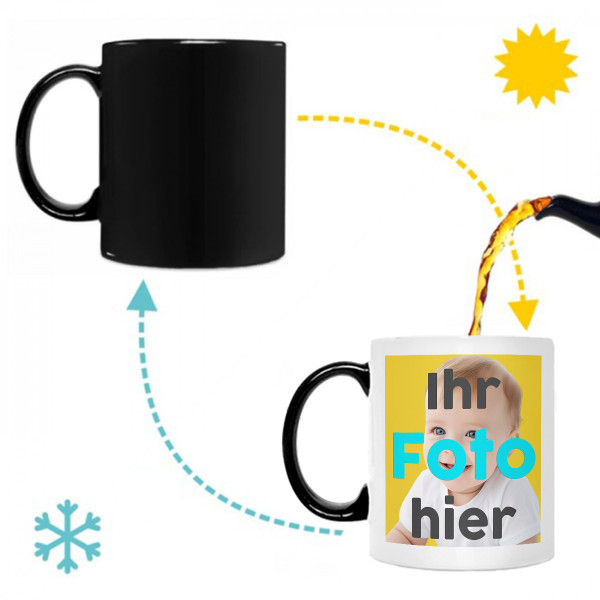 Magische Tasse mit ihrem Wunschfoto Magische Tasse mit ihrem Wunschfoto