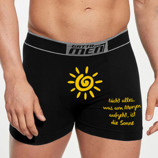 Männerunterwäsche "Nicht alles, was am Morgen aufgeht, ist die Sonne"