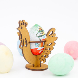 Hölzerne Eierhalter „Huhn“