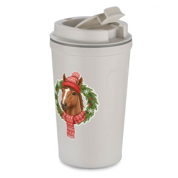 Metall-Thermobecher "Jahr des Pferdes – 2026" (400ml)