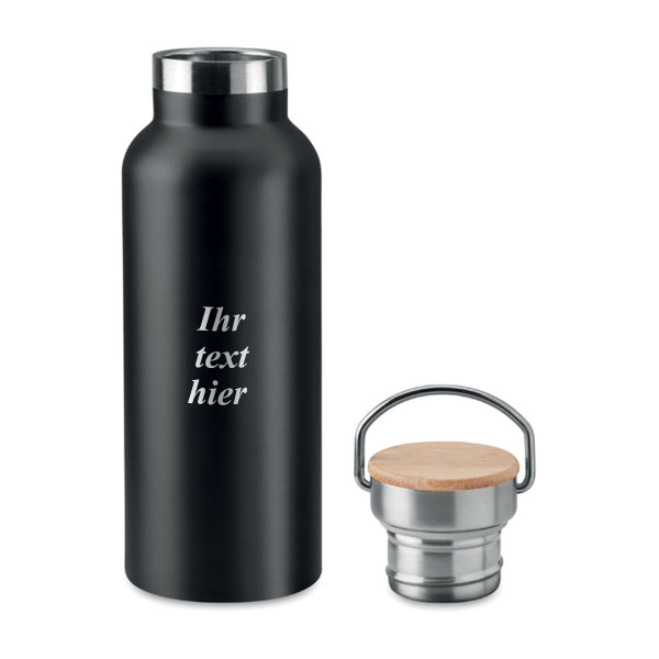 Metall-Trinkflasche "HELSINKI" mit Ihrer persönlichen Gravur (500ml)