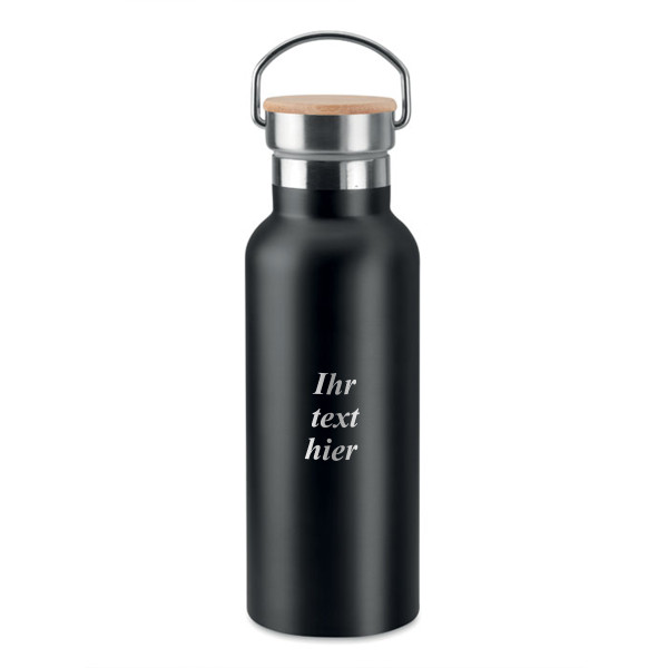 Metall-Trinkflasche "HELSINKI" mit Ihrer persönlichen Gravur (500ml)