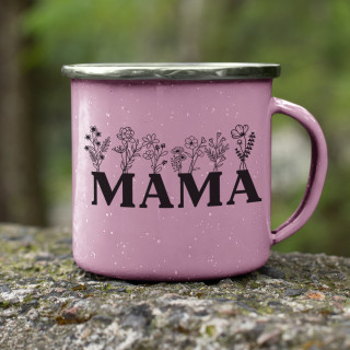 Metallkrug "Mama - eine Wildblume"