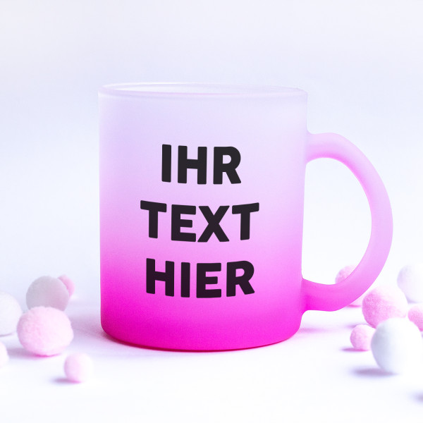 Milchglasbecher mit Ihrem Wunschtext Milchglasbecher mit Ihrem Wunschtext