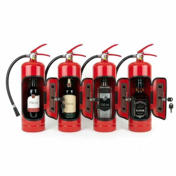 Mini-Bar "Feuerlöscher" (für Flaschen bis zu 1 l)
