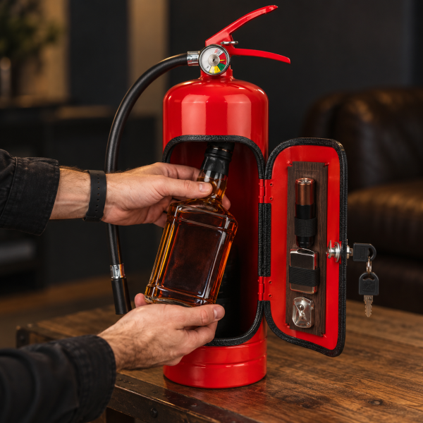 Mini-Bar "Feuerlöscher" (für Flaschen bis zu 1 l)