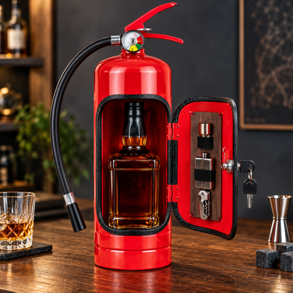 Mini-Bar "Feuerlöscher" (für Flaschen bis zu 1 l)