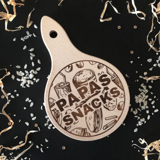 Mini-Schneidebrett "Papas Snacks"