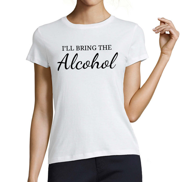 Damen-T-Shirt „Bride's team“ mit Ihrem Wunschtext