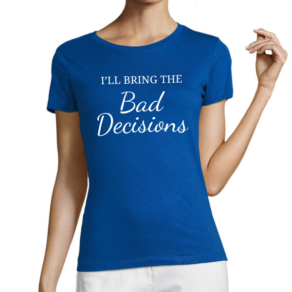 Damen-T-Shirt „Bride's team“ mit Ihrem Wunschtext