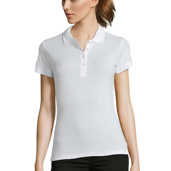 Damen-Poloshirt ohne Aufdruck Damen-Poloshirt ohne Aufdruck