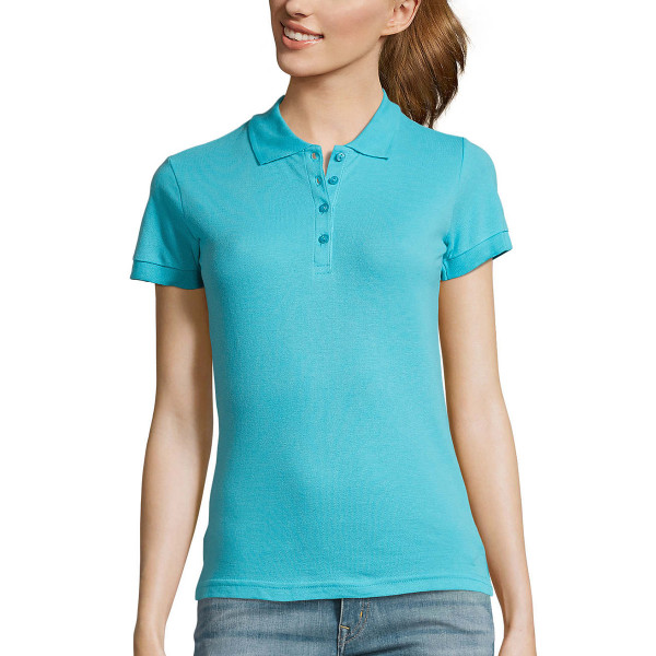 Damen-Poloshirt ohne Aufdruck Damen-Poloshirt ohne Aufdruck