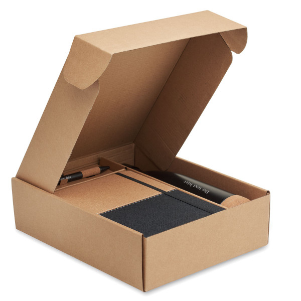 Nachhaltiges Geschenkset "ECO Black" mit Ihrem Wunschtext