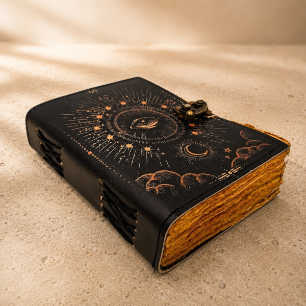 Leder-Notizbuch "Allsehendes Auge"