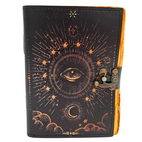 Leder-Notizbuch "Allsehendes Auge"