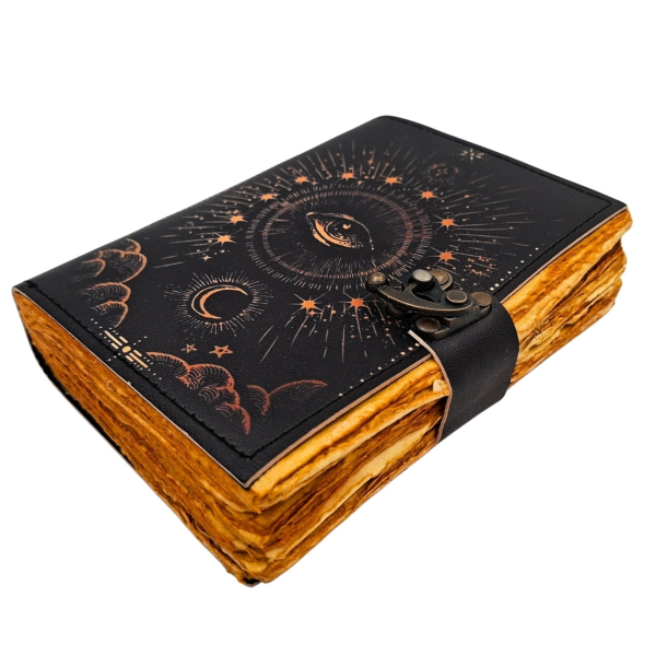 Leder-Notizbuch "Allsehendes Auge"