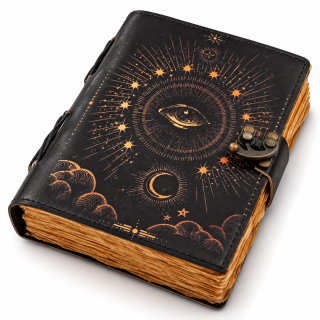 Leder-Notizbuch "Allsehendes Auge"