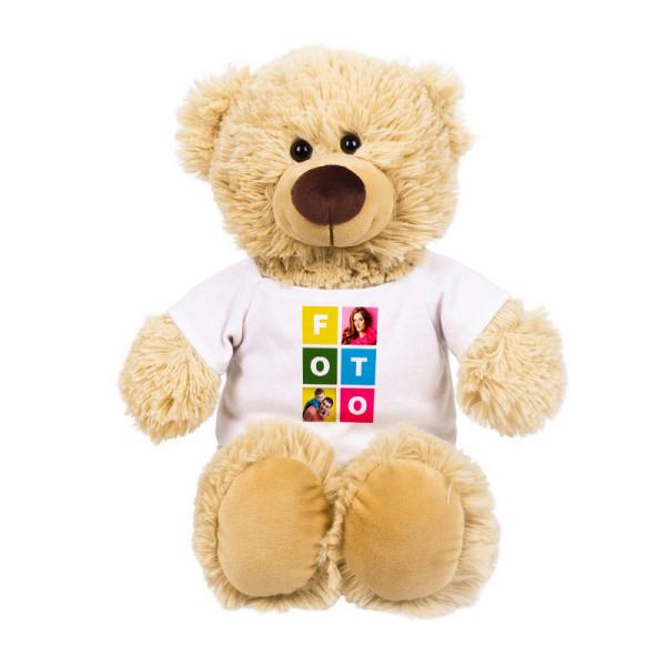 Plüschteddybär "Bernie" mit Ihrem Wunschfoto (25 cm) Plüschteddybär "Bernie" mit Ihrem Wunschfoto (25 cm)