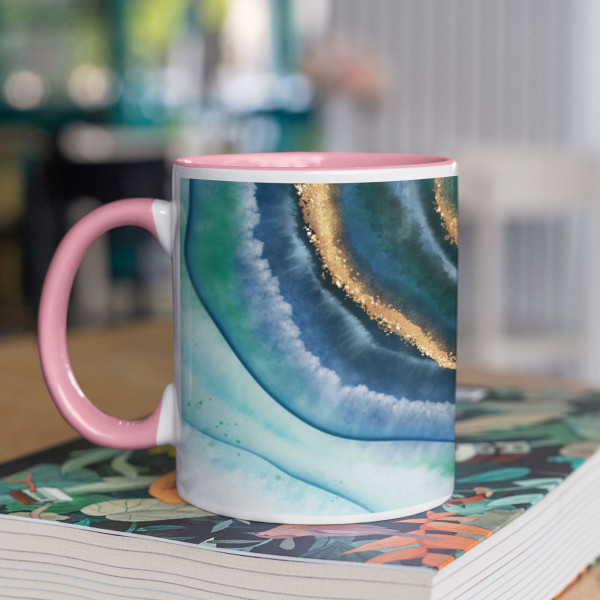 Tasse „Marble night“ mit Ihrem Wunschtext Tasse „Marble night“ mit Ihrem Wunschtext