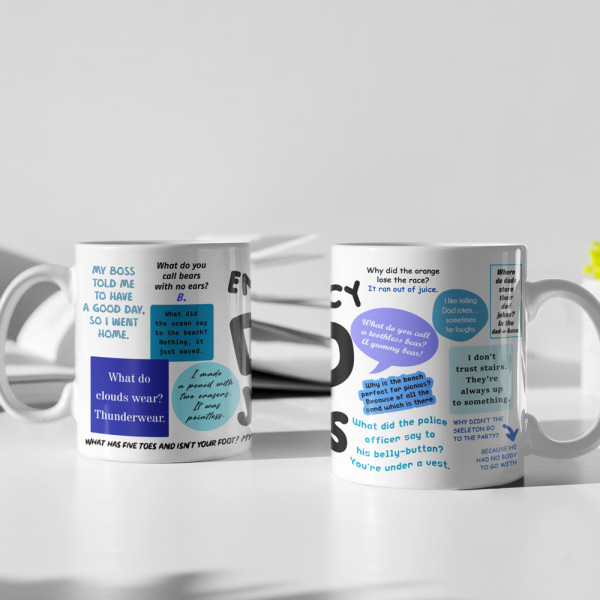 Tasse "Emergency dad jokes"