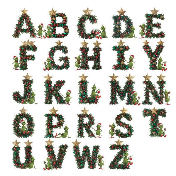 Tasse „Grinch-Weihnachten“ mit Ihrem gewählten Buchstaben