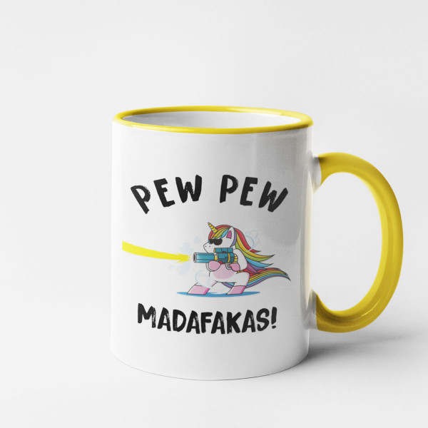 Tasse „Pew Pew Einhorn“ Tasse „Pew Pew Einhorn“