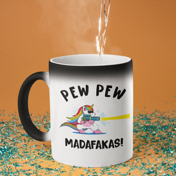 Tasse „Pew Pew Einhorn“ Tasse „Pew Pew Einhorn“