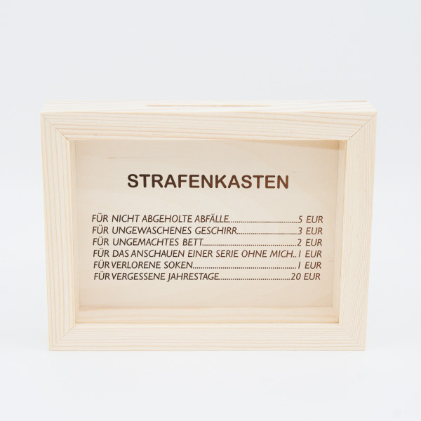 Rahmen - Bank "UNSER STRAFRAUM"