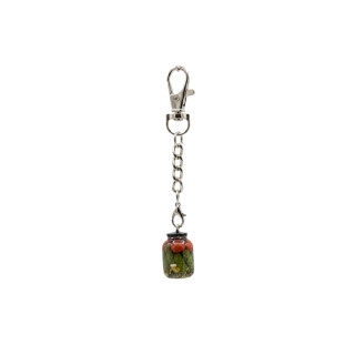 Schlüsselanhänger "Tomaten- und eingelegte Gurken-Glas"
