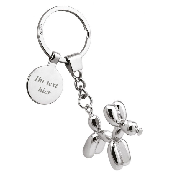Schlüsselanhänger "Balloon dog" (mit optionaler Gravur gegen Aufpreis)
