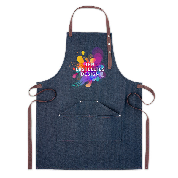 Schürze aus Denim mit Ihrem eigenen Design Schürze aus Denim mit Ihrem eigenen Design