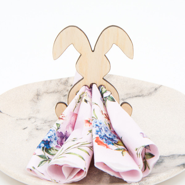 Serviettenring „Sitzender Hase“ Serviettenring „Sitzender Hase“