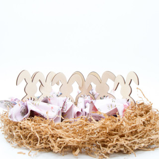 Serviettenring-Set „Sitzender Hase“ (6 Stk)