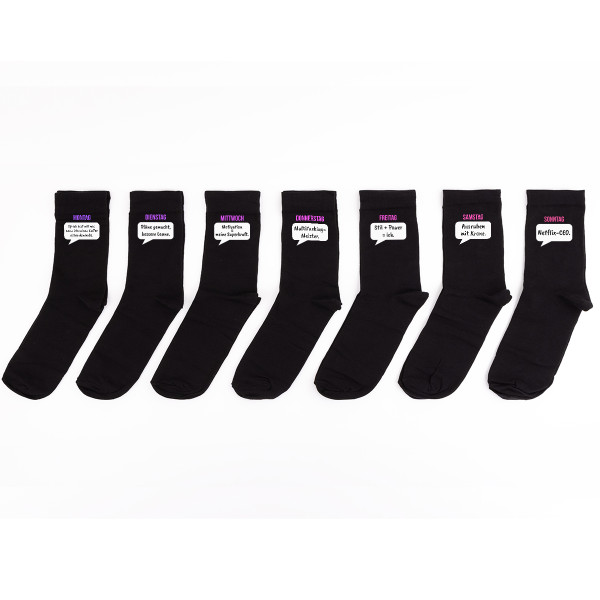 Socken-Set für Damen "Wochenpaket der Chefin" Socken-Set für Damen "Wochenpaket der Chefin"