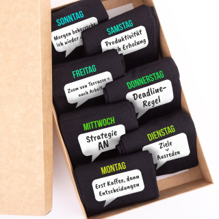 Sockenset "Wochenpaket vom Chef" Sockenset "Wochenpaket vom Chef"