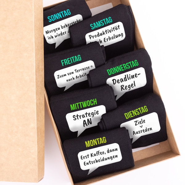 Sockenset "Wochenpaket vom Chef" Sockenset "Wochenpaket vom Chef"
