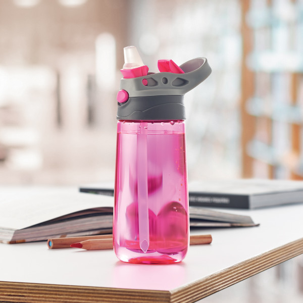 Bunte Kinder-Wasserflasche mit Ihrem Wunschnamen (450ml) Bunte Kinder-Wasserflasche mit Ihrem Wunschnamen (450ml)