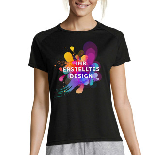 Sportliches Dry-Fit-T-Shirt für Damen mit Ihrem individuellen Design