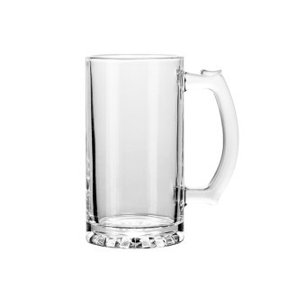 Glasbierkrug mit Henkel (500 ml)