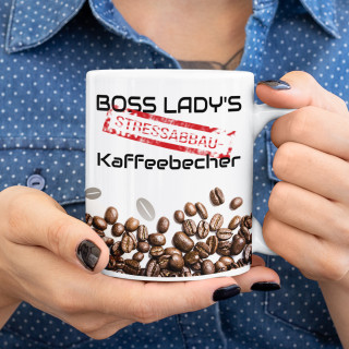 Stressabbau-Tasse für die Chefin Stressabbau-Tasse für die Chefin
