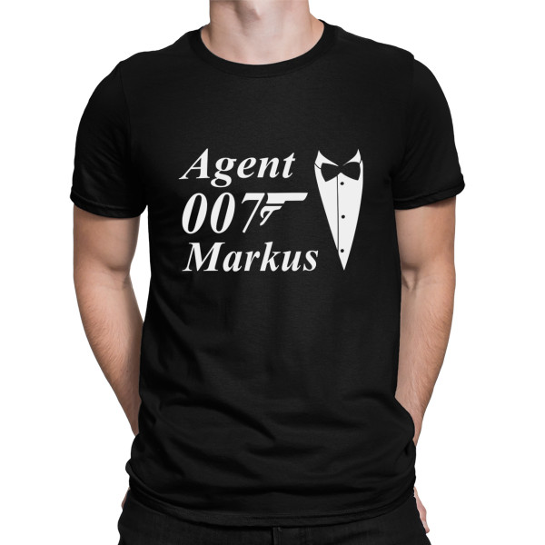 T-Shirt „Agent 007“ mit dem Namen Ihrer Wahl T-Shirt „Agent 007“ mit dem Namen Ihrer Wahl