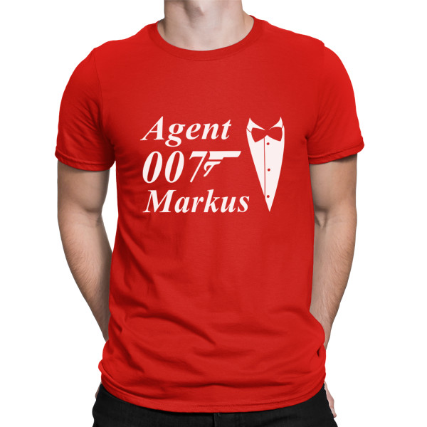 T-Shirt „Agent 007“ mit dem Namen Ihrer Wahl T-Shirt „Agent 007“ mit dem Namen Ihrer Wahl