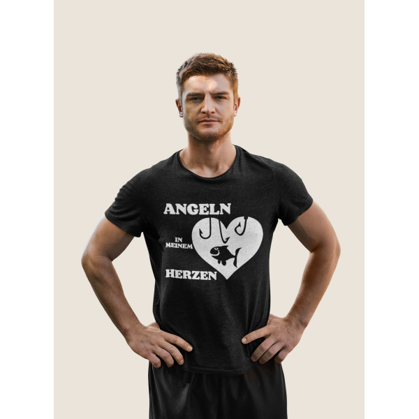 T-shirt "Angeln in meinem Herzen"