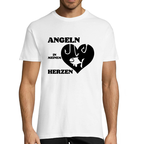 T-shirt "Angeln in meinem Herzen"