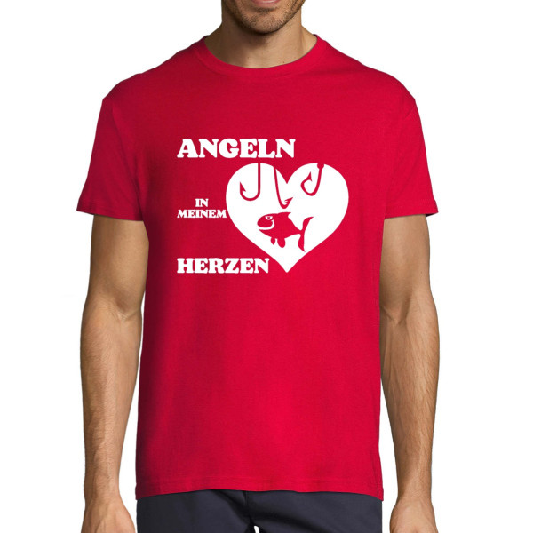 T-shirt "Angeln in meinem Herzen"