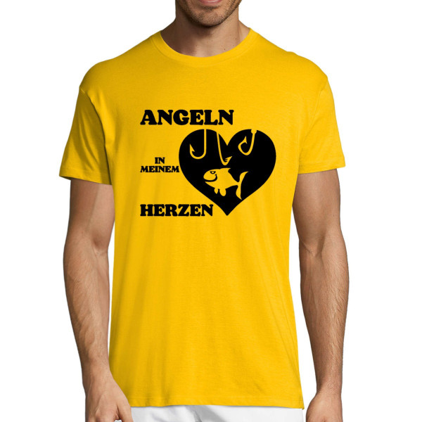 T-shirt "Angeln in meinem Herzen"