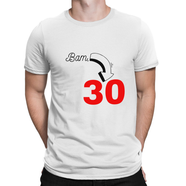T-Shirt „Bam, Geburtstag ist da“ mit der Jahreszahl Ihrer Wahl T-Shirt „Bam, Geburtstag ist da“ mit der Jahreszahl Ihrer Wahl